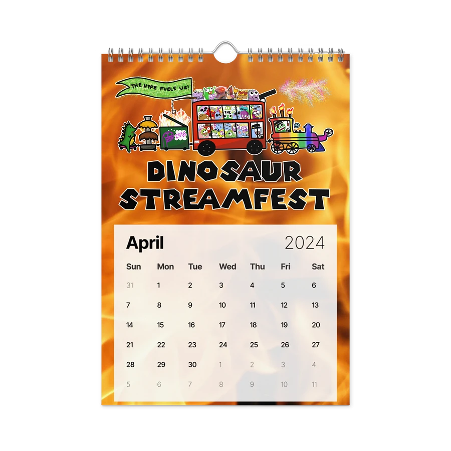 Dino Wall Calendar 2024 product image (8)