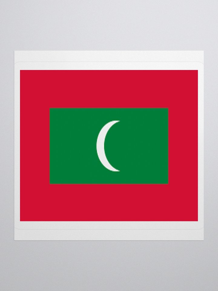 Maldives National Flag Sticker - Premium Vinyl Travel Souvenir product image (2)