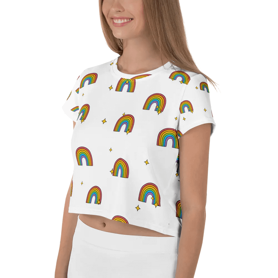 Rainbow Dreams All-Over Crop Tee product image (3)