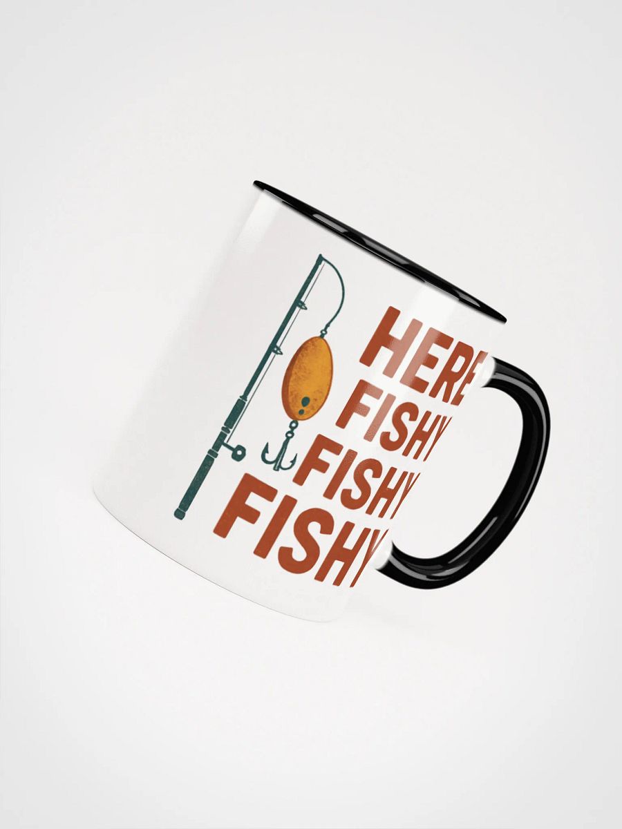 Here Fishy Fishy Fishy Coffee Mug – Funny Vintage Fishing Gift product image (27)
