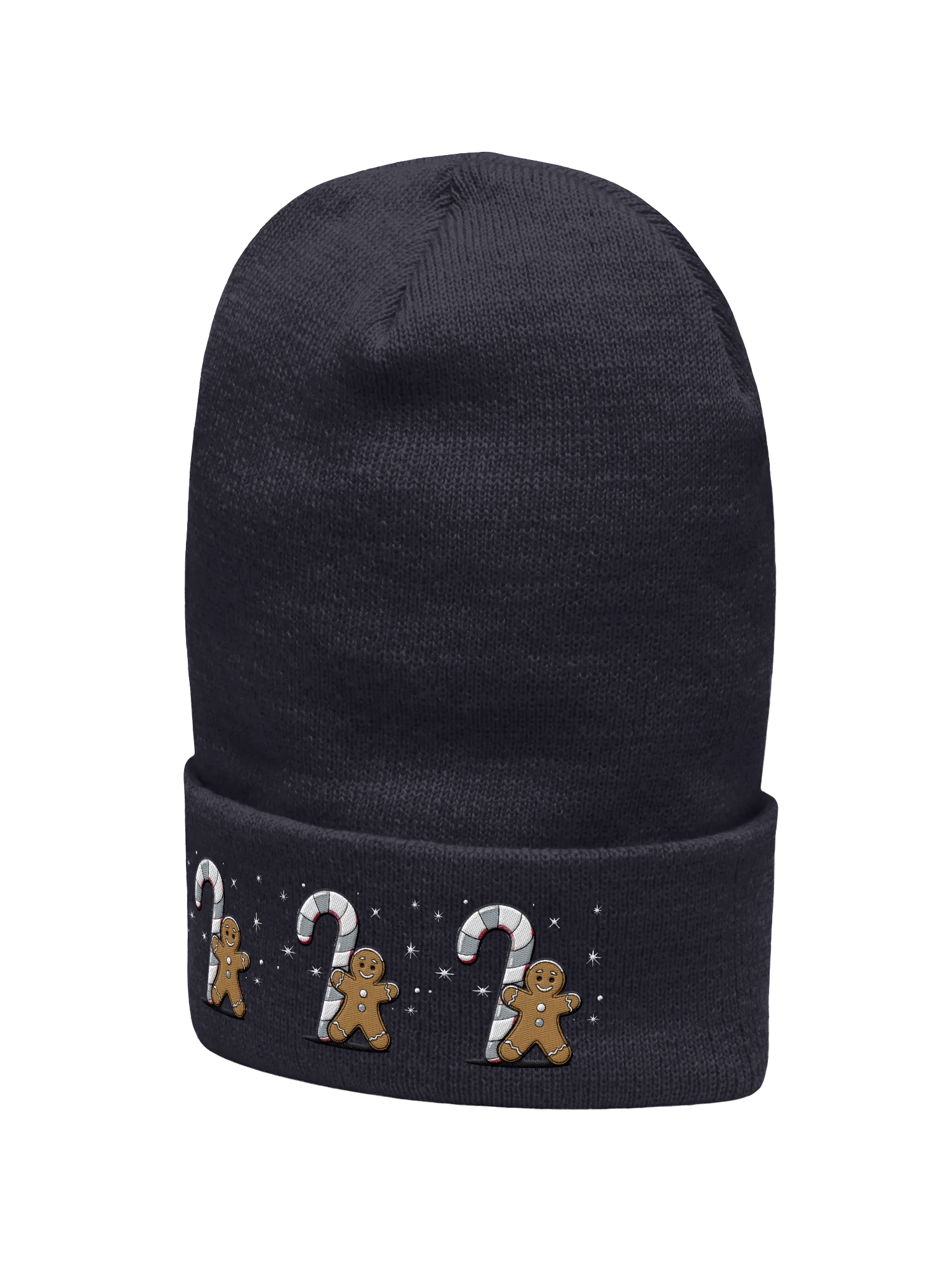 Festive Candy Cane & Gingerbread Yupoong Cuffed Beanie product image (2)