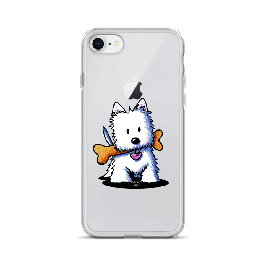 Westie Dog with Bone White Dog iPhone® Clear Case product image (1)
