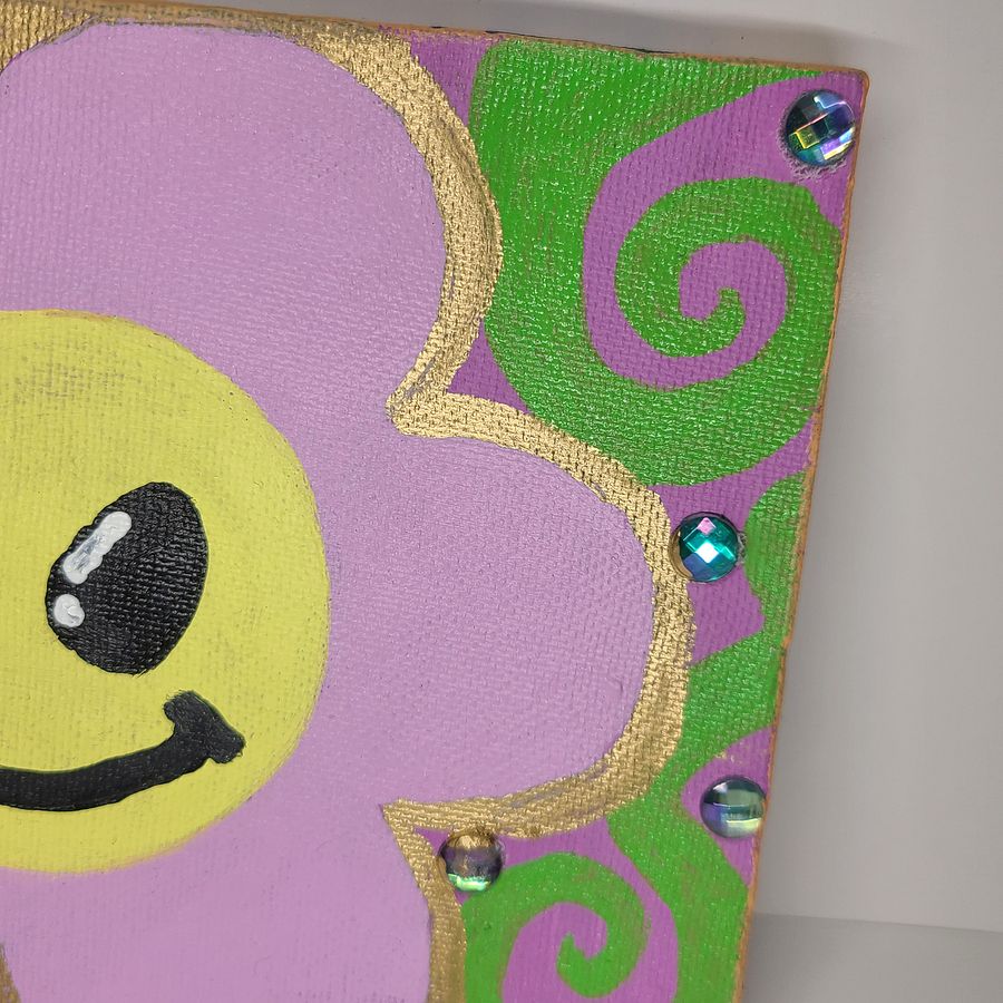 Groovy, Baby! 5x7 painting on canvas product image (3)