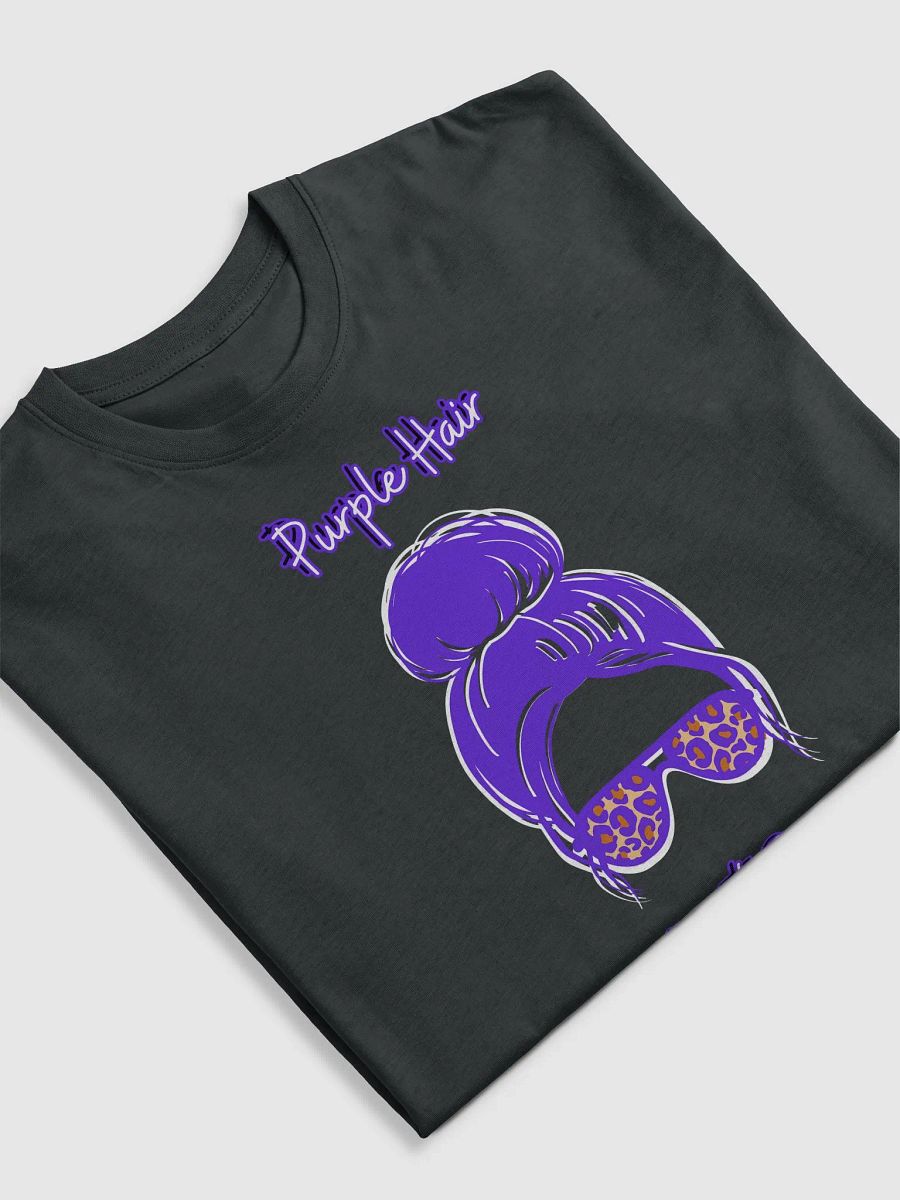 Purple Hair Don't Care Sunglasses Tee product image (5)