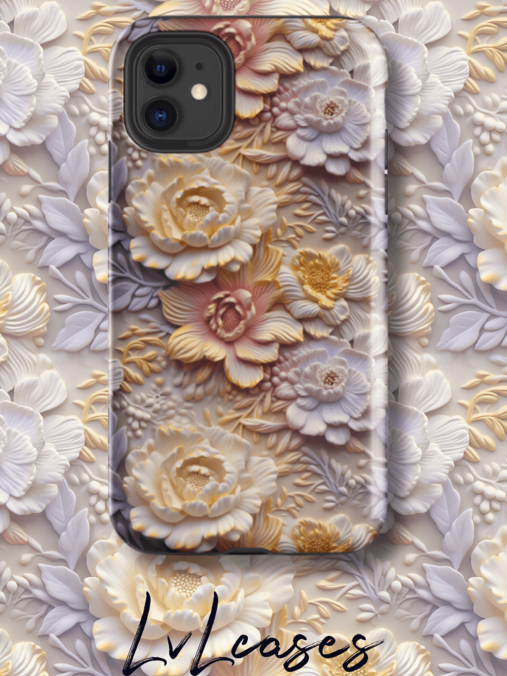 Multi floral Tough iPhone Case product image (2)