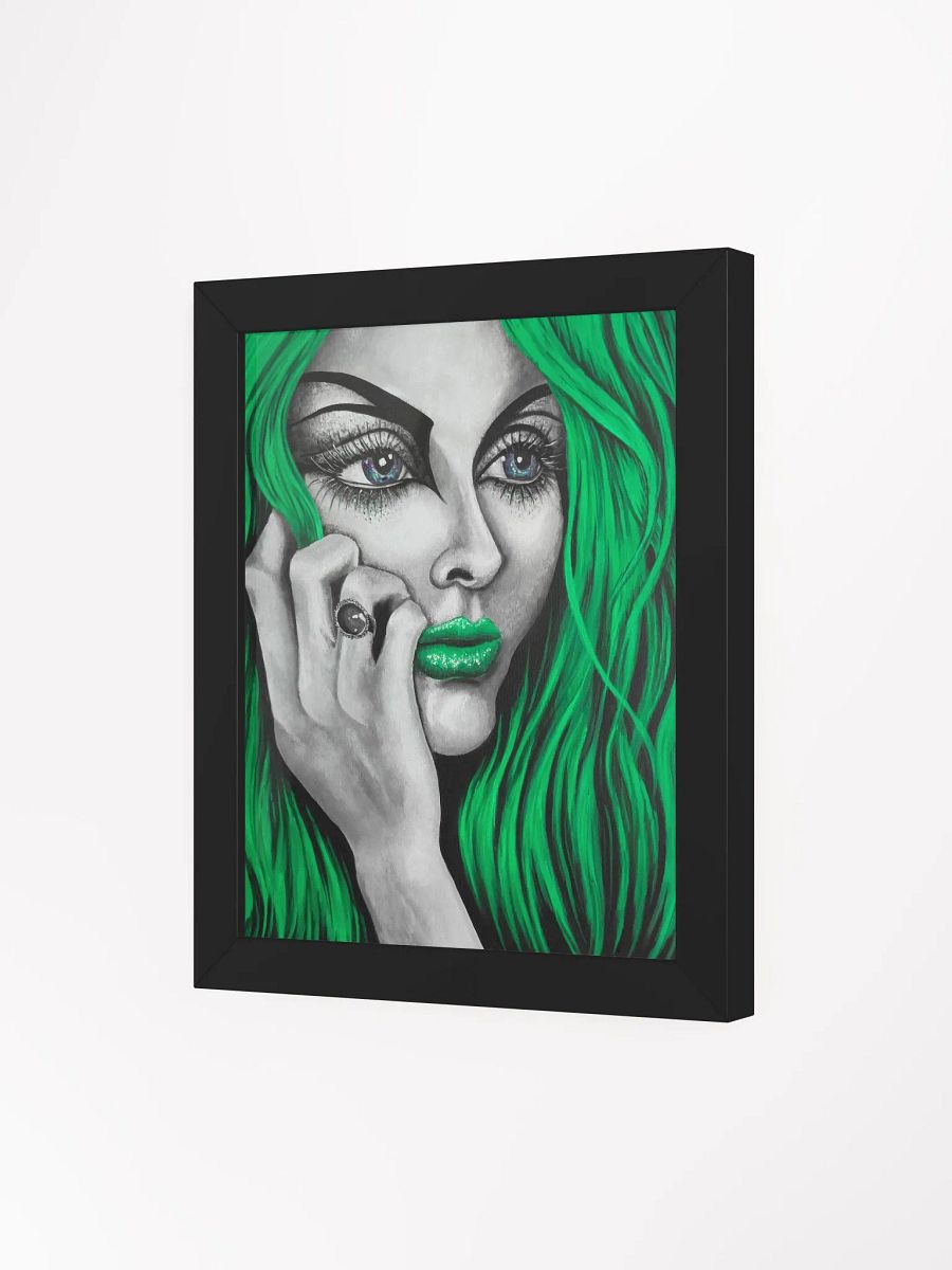 Eden 2024 in green framed print product image (3)