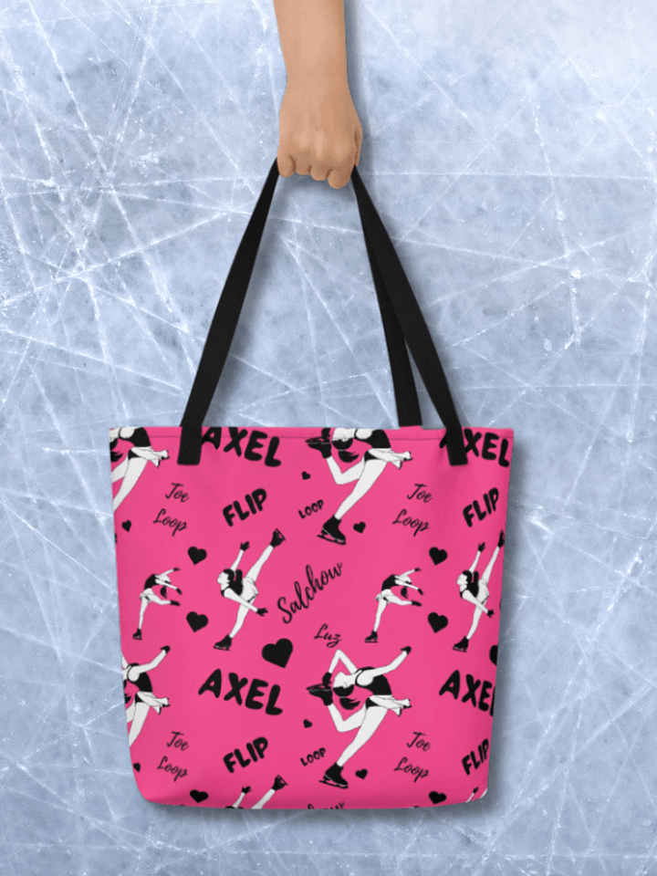 Ice skating Print Tote bag - Pink product image (2)