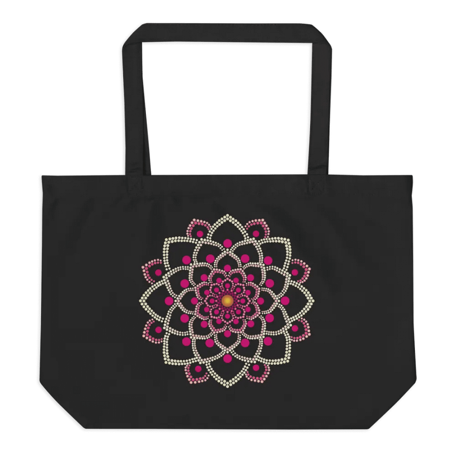 Simple Pink Mandala Organic Cotton Tote Bag product image (1)