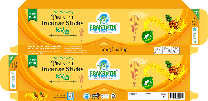 Quality Agarbatti (Pineapple Flaour) Pack of 2 product image (2)
