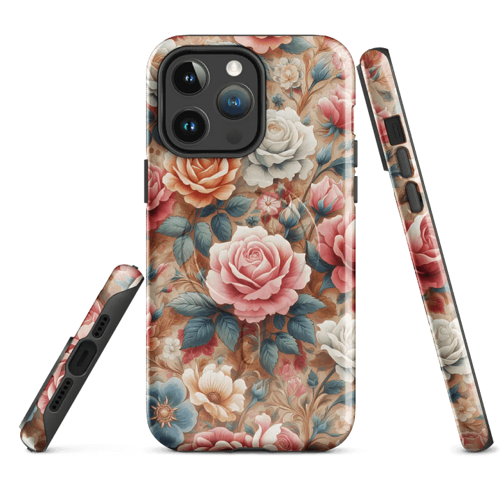 Vintage Rose Garden MagSafe® iPhone® Tough Case - Painting Artwork fit for iPhone 16 15 14 Pro Max product image (4)