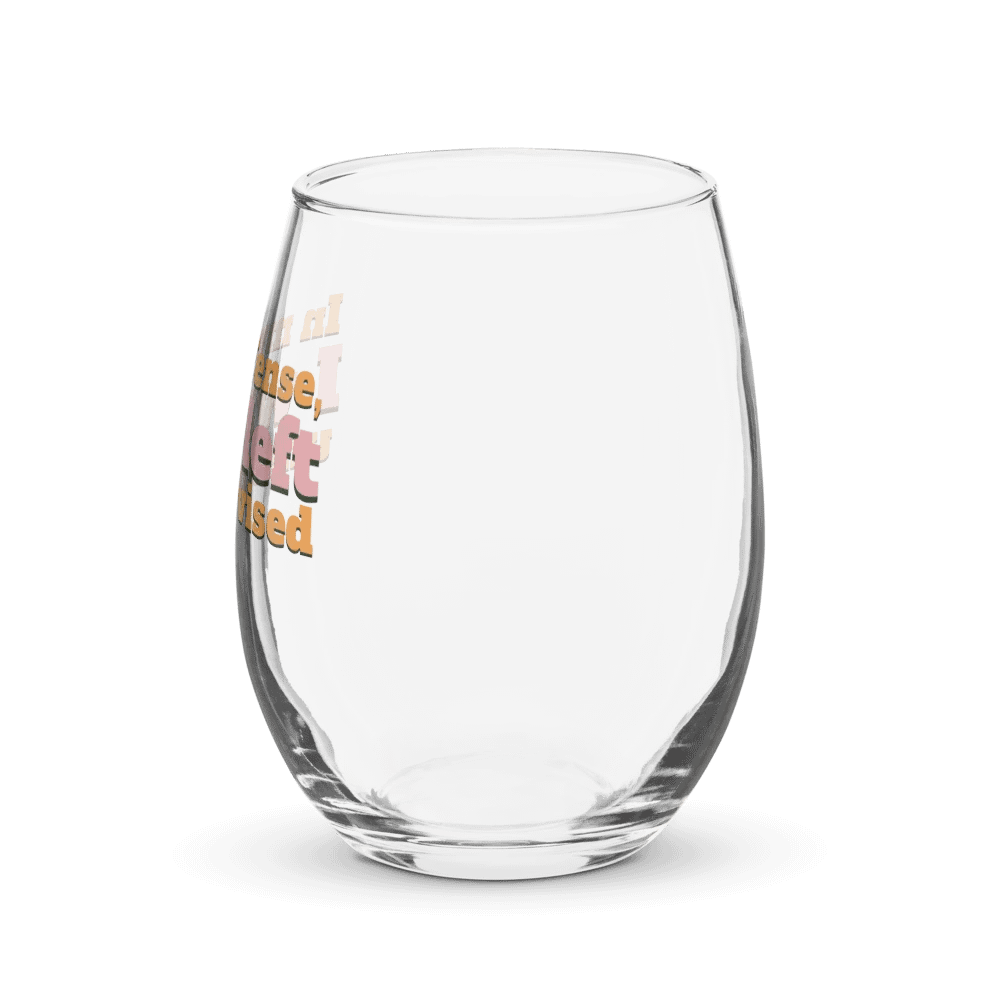 In My Defense Wine Glass product image (3)