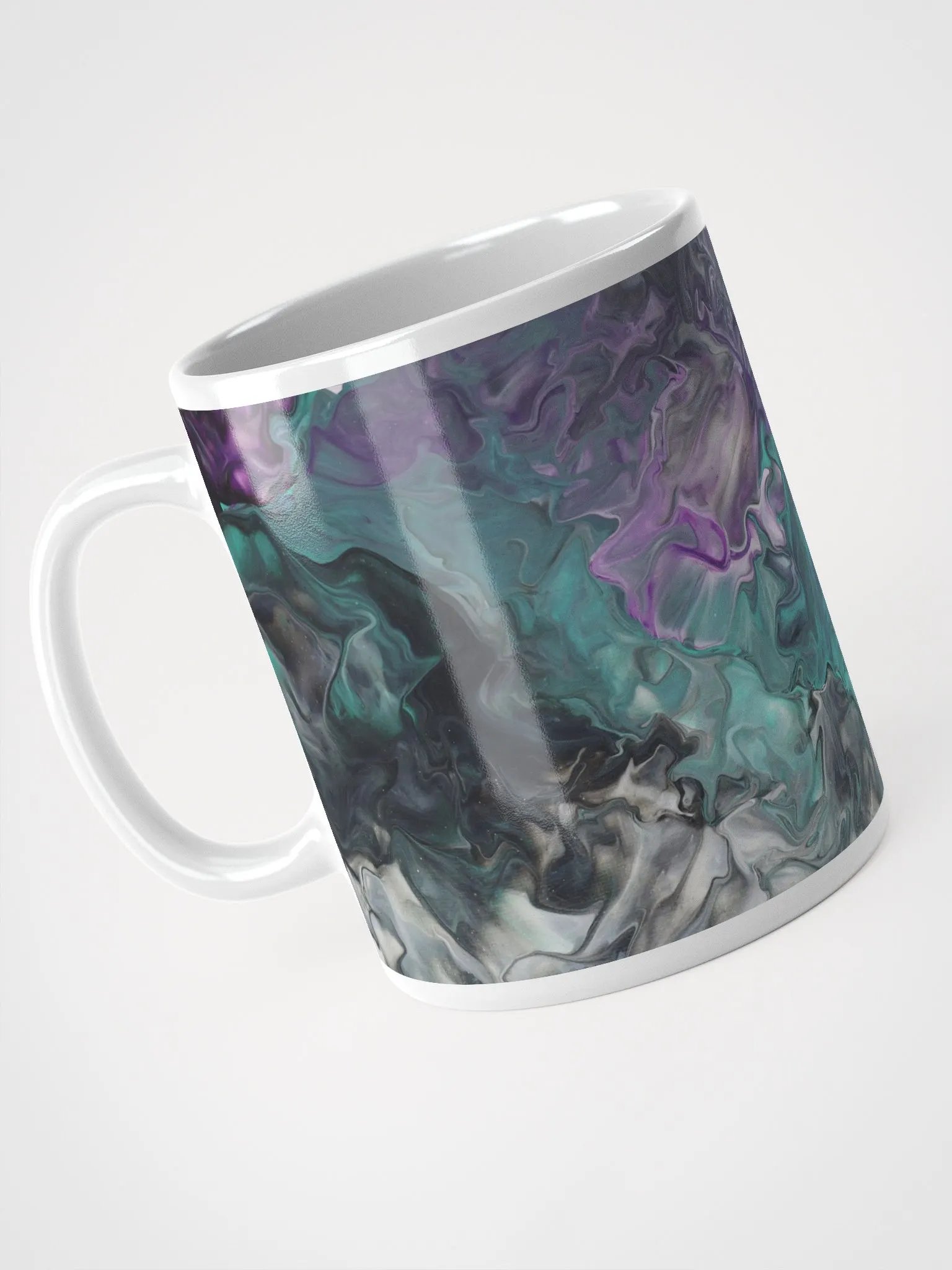 Acrylic Pour Printed White Glossy Mug - Original FCCA Design product image (3)