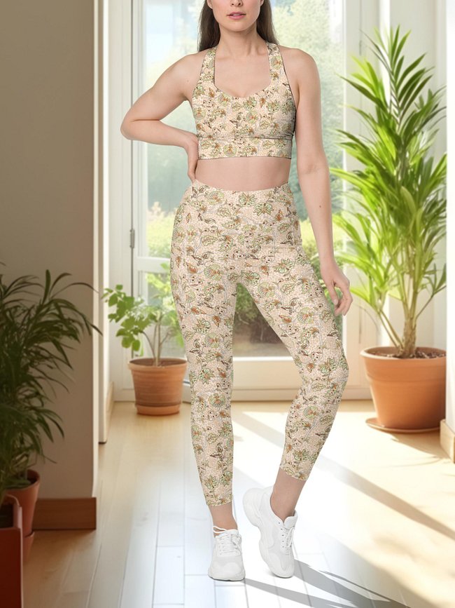 Elegant Neutral Beige Chintz