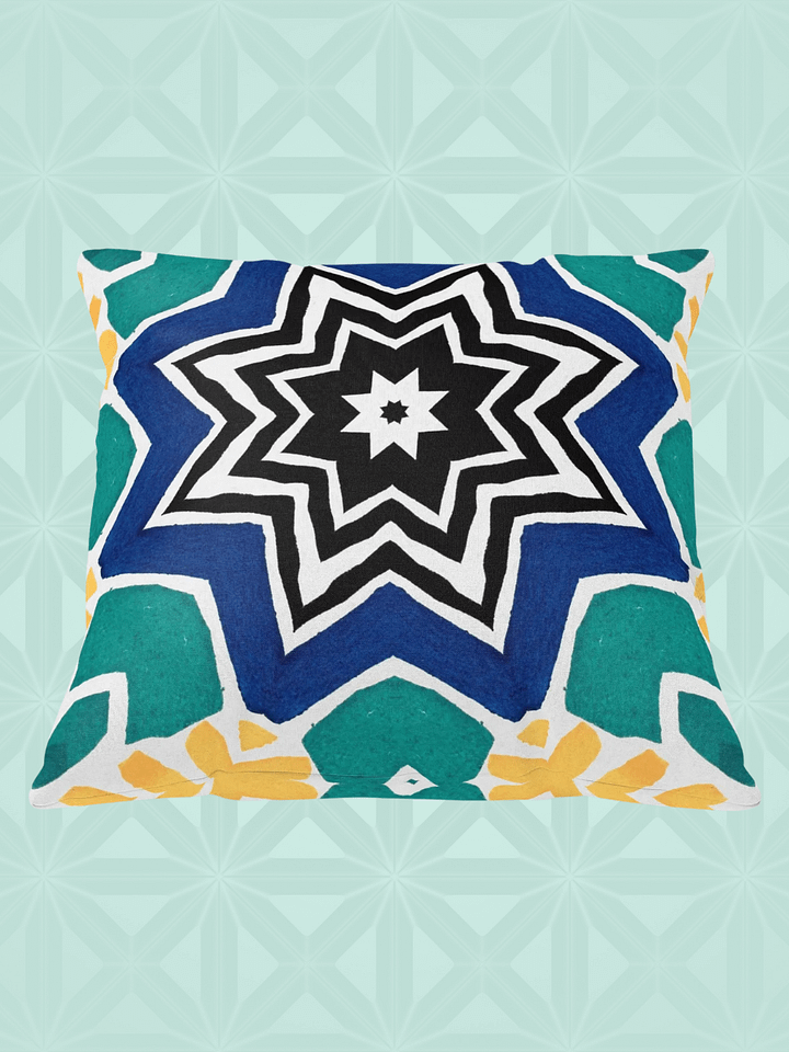 Kaleidoscopic Starburst Pillow product image (1)