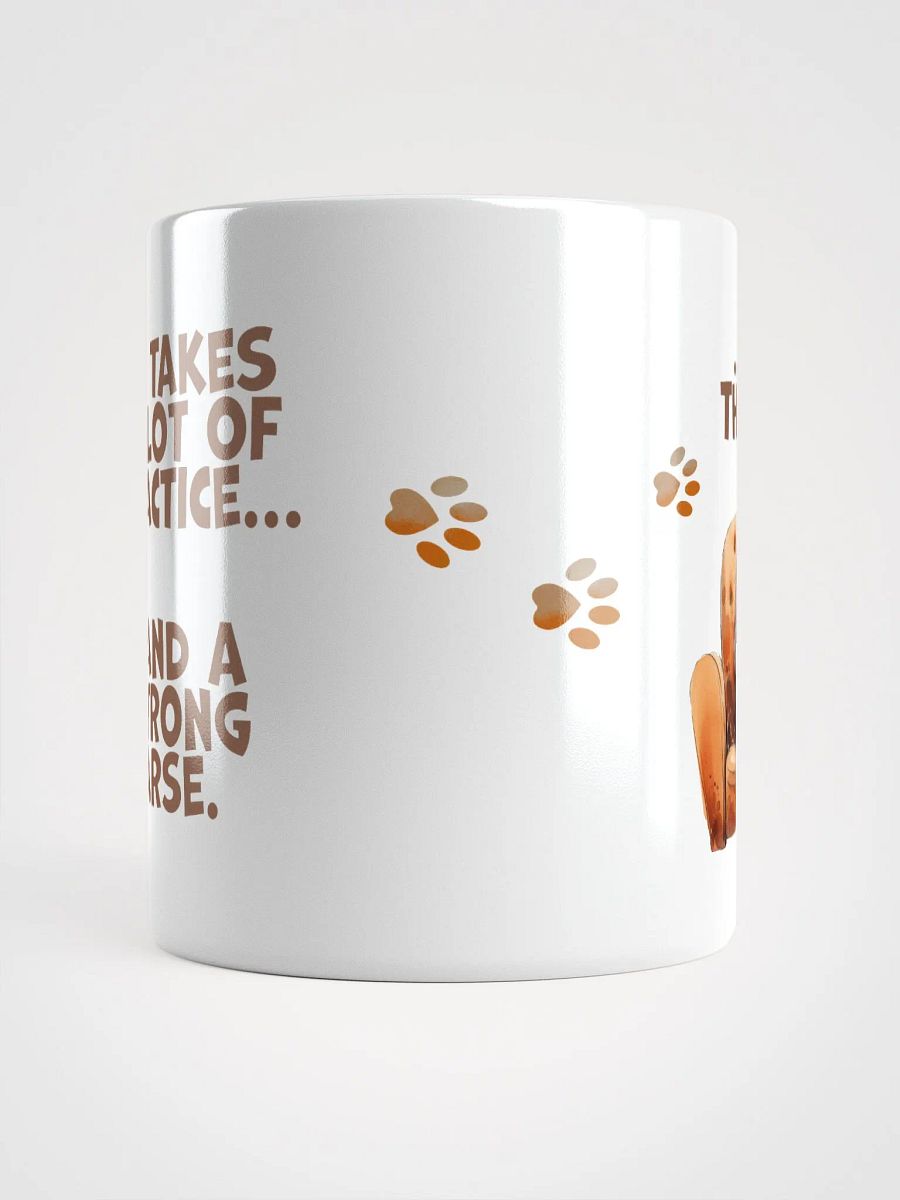 Cat Chat: "It takes a lot of practice and a strong arse... to sit this long." White glossy mug product image (7)