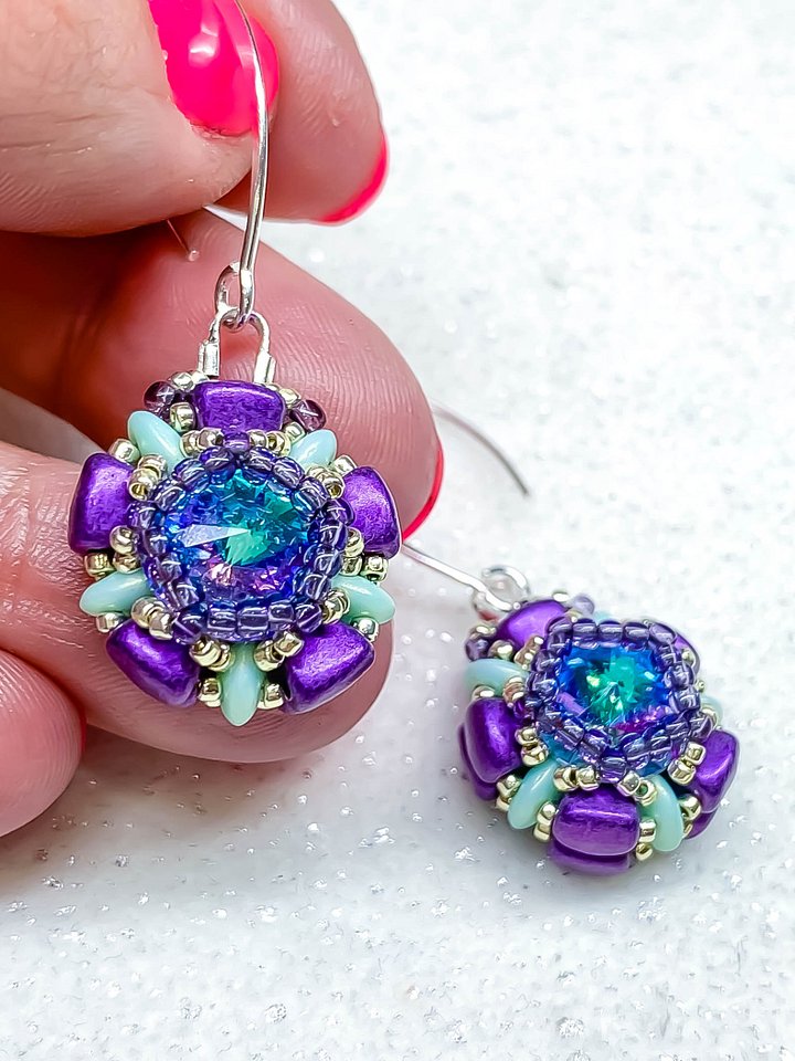 Beading Pattern – Nib-Bit Petal Earrings product image (2)
