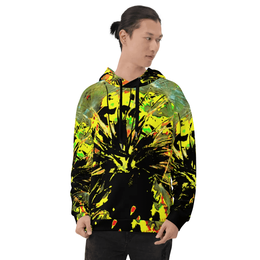 Bright Abstract Dandelion Unisex Pull Over Hoodie product image (8)