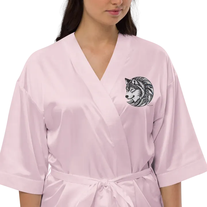 Timber Wolf Satin Bathrobes product image (10)