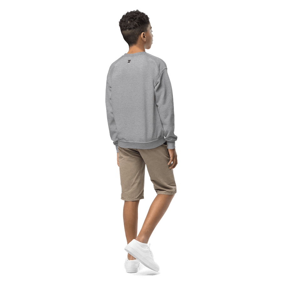 "The Grind" Gildan Youth Crew Neck Sweatshirt (Grey) product image (3)