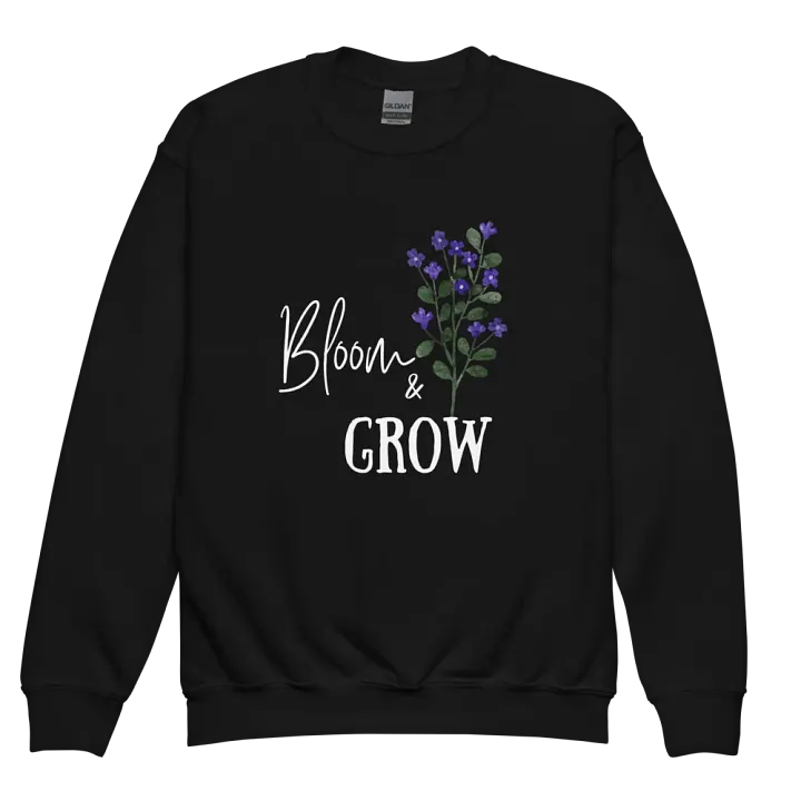 Bloom and Grow Youth Crewneck Sweatshirt product image (1)