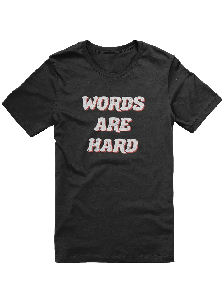 Retro Words Are Hard Tee product image (2)