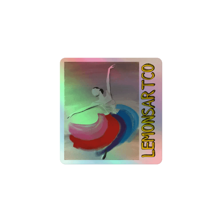 Ballerina's Color Dance Holographic Sticker product image (1)