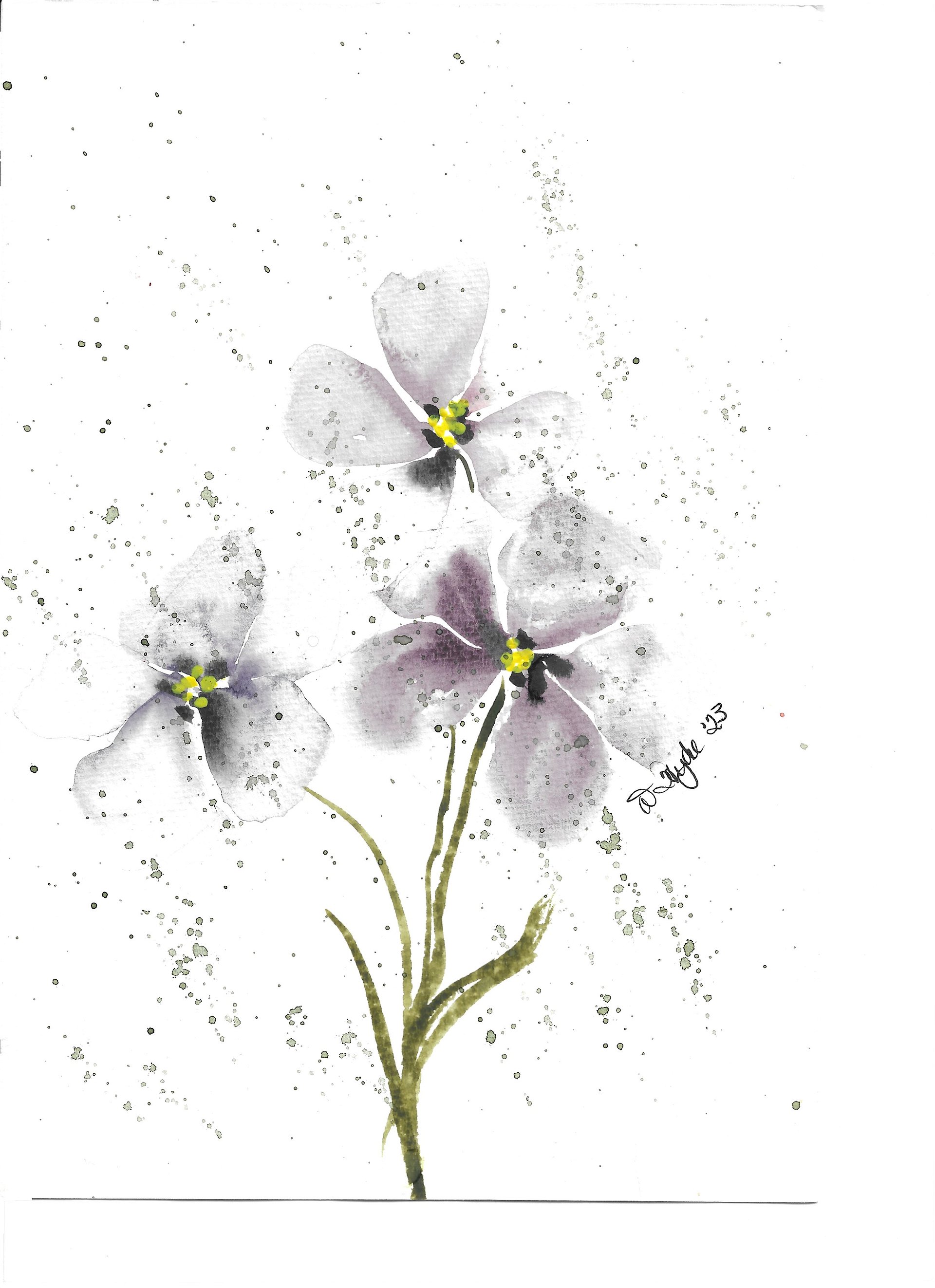 Delicate Watercolor Florals (Print) product image (1)