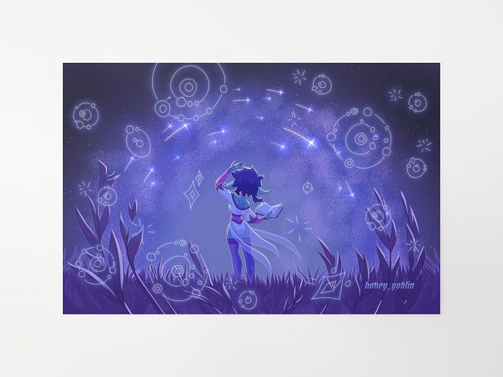 Stargazing Honey Matte Print product image (1)