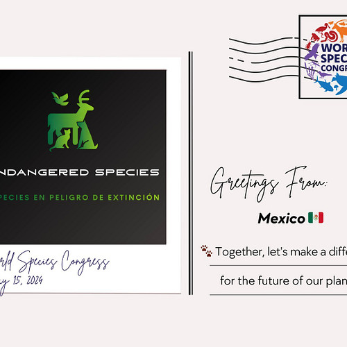 🐾 It is an honor and a pleasure to be part of this WORLD SPECIES CONGRESS 🌿
 special thanks and shout out to REVERSE THE RED,...