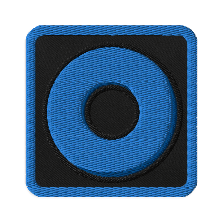 Blue Ring Embroidered Patch product image (1)