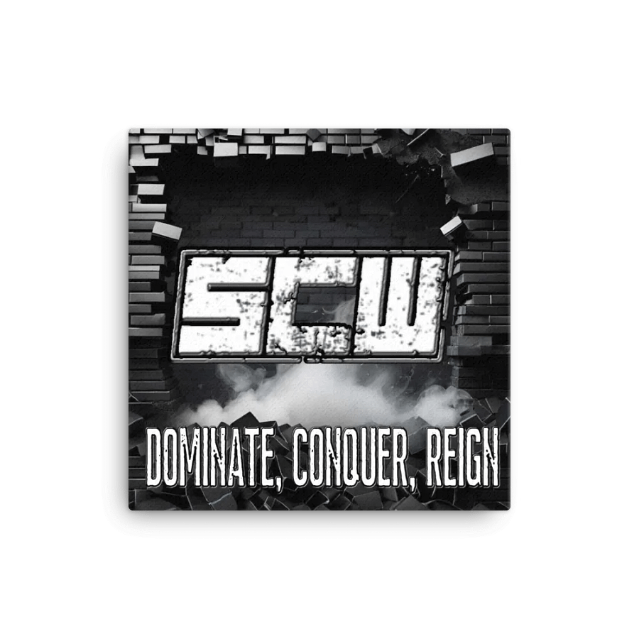 SCW Logo and Mantra Canvas Poster product image (1)