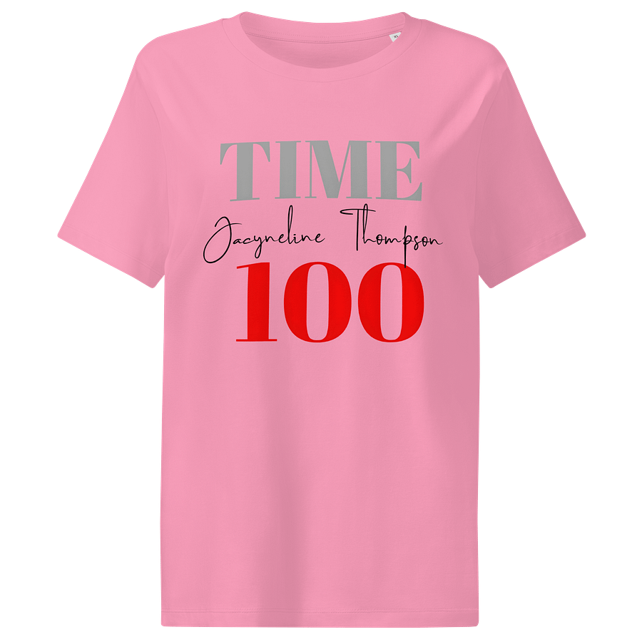 Women's Organic Ribbed Neck T-Shirt Time 100 Graphic product image (1)