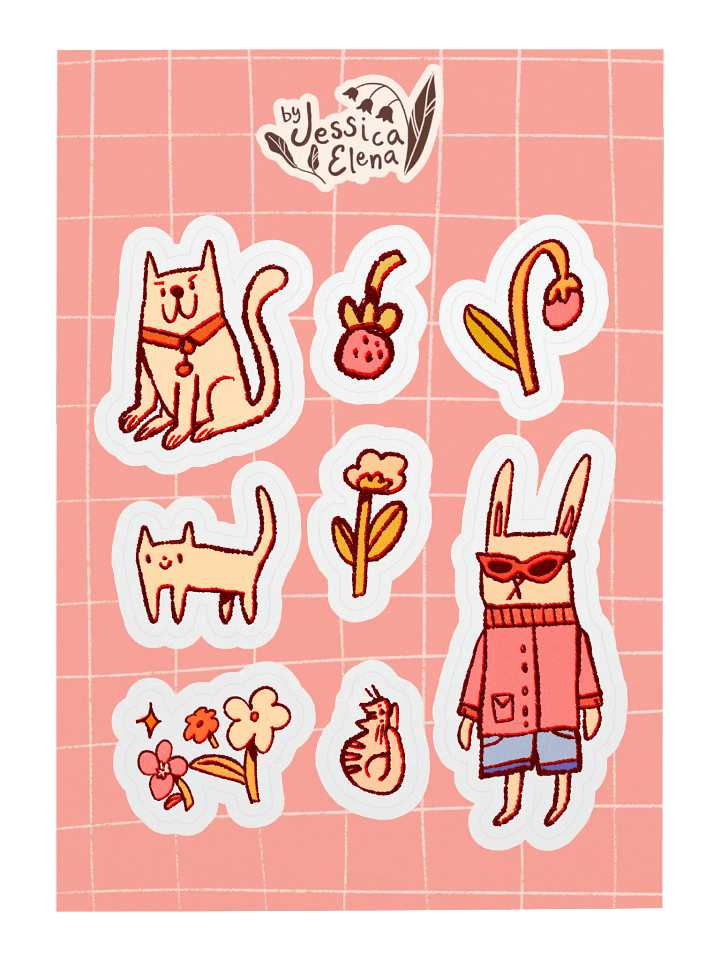 Cool Cats Sticker Sheet product image (1)