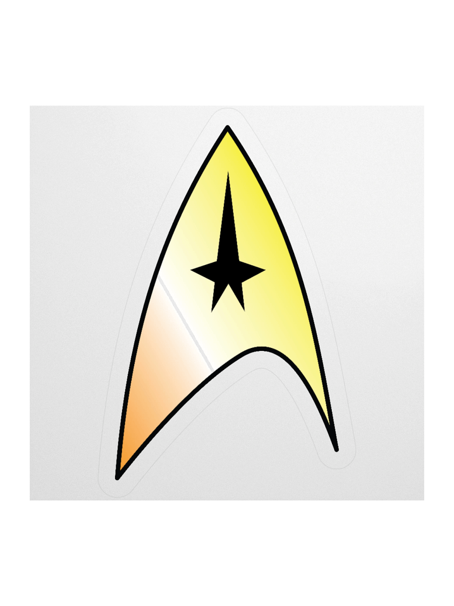 Maverique Pride Gradient Starfleet Sticker product image (1)