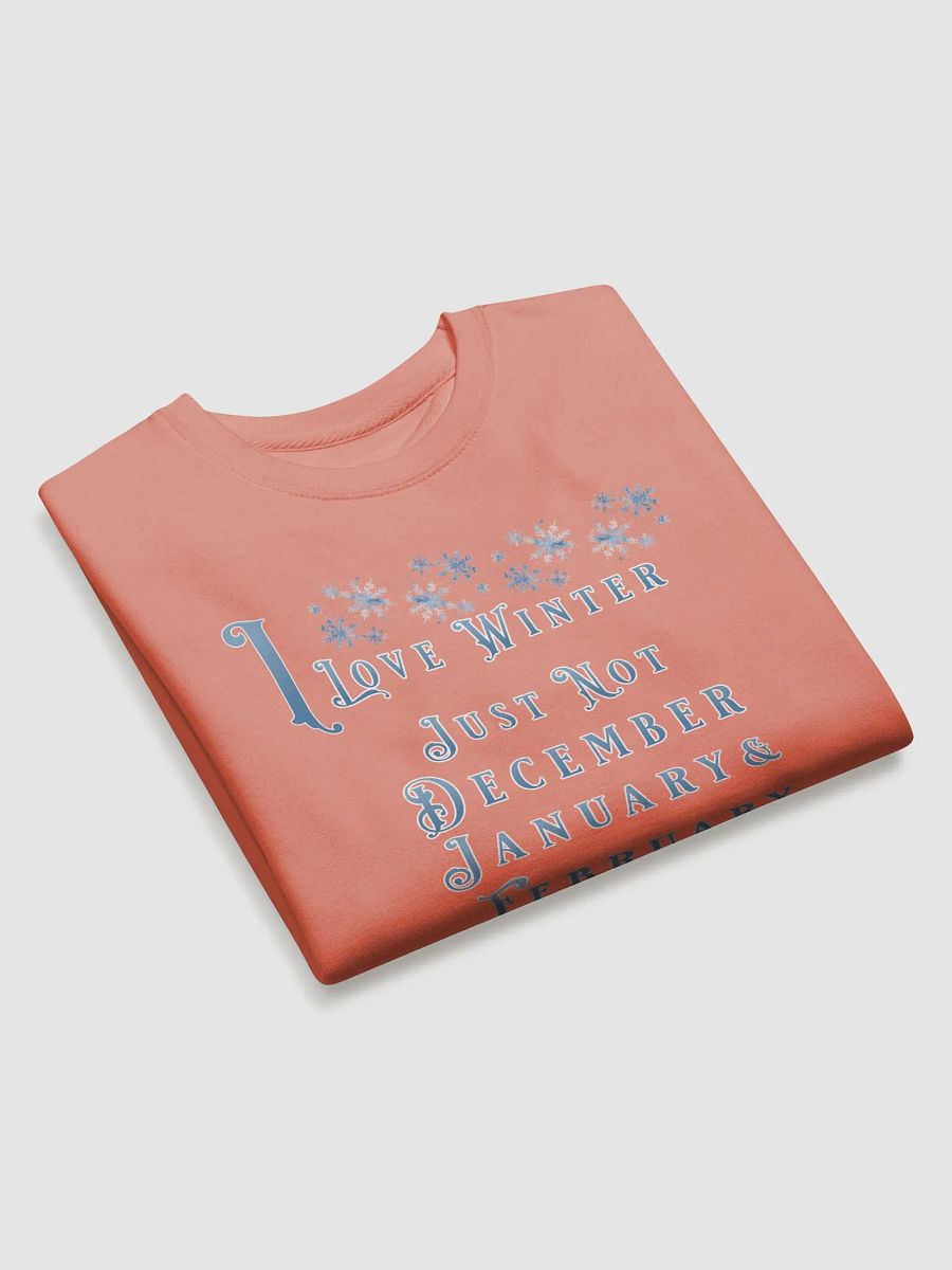 I Love Winter, Not Just December, January And February Sweatshirt product image (17)