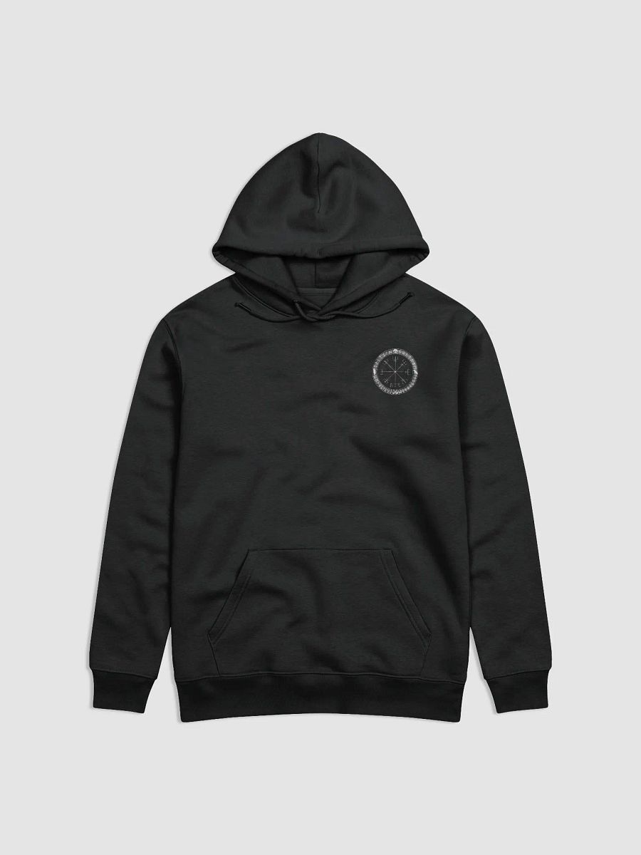 Nordische Runen | Weisser Vegvísir | Essential Eco Hoodie product image (1)