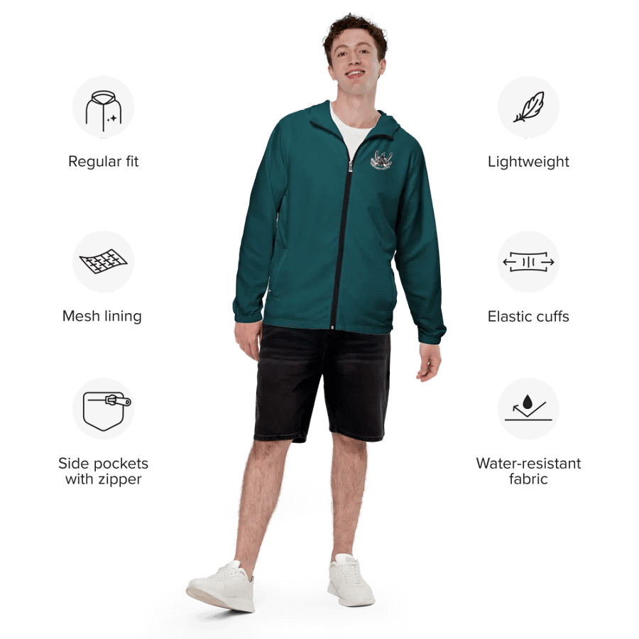 Teal Foss double tug Sketch Windbreaker product image (5)