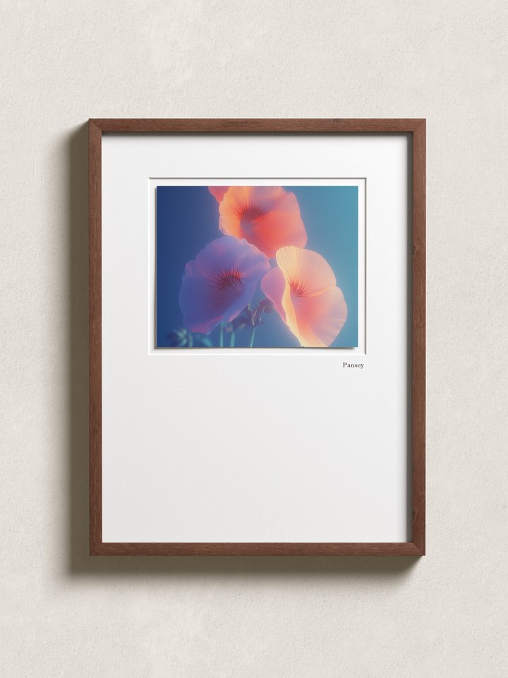 Dreamy Pastel Pansy Flower Print product image (2)
