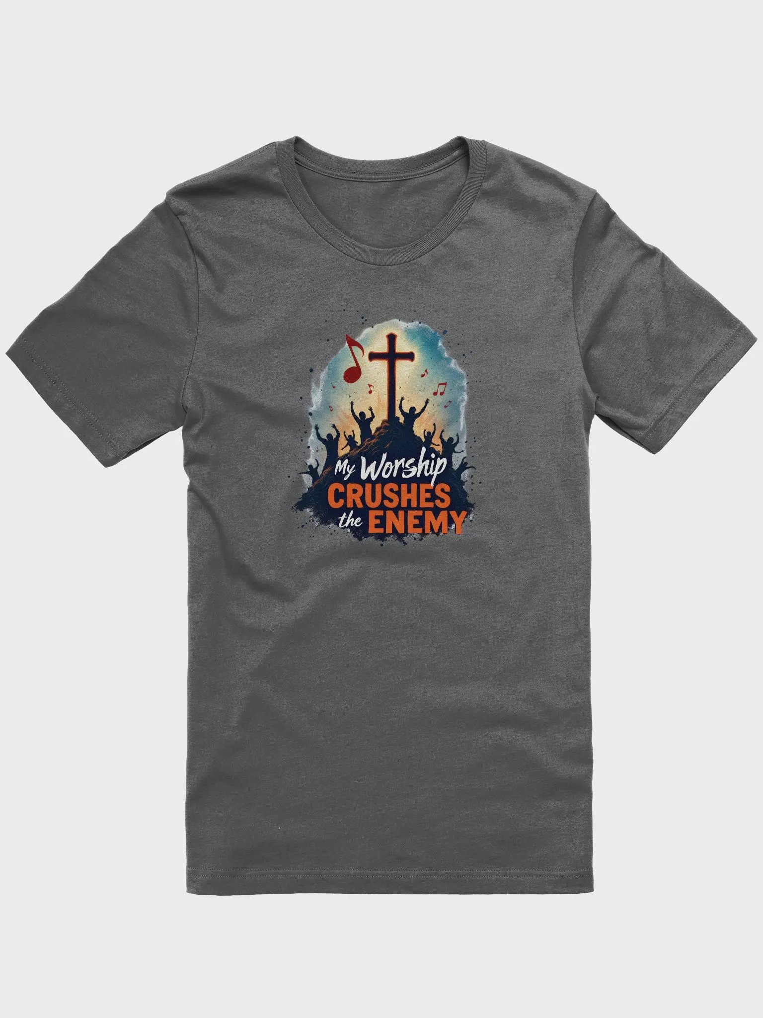 My Worship Crushes the Enemy - Spiritual Warfare T-Shirt product image (7)