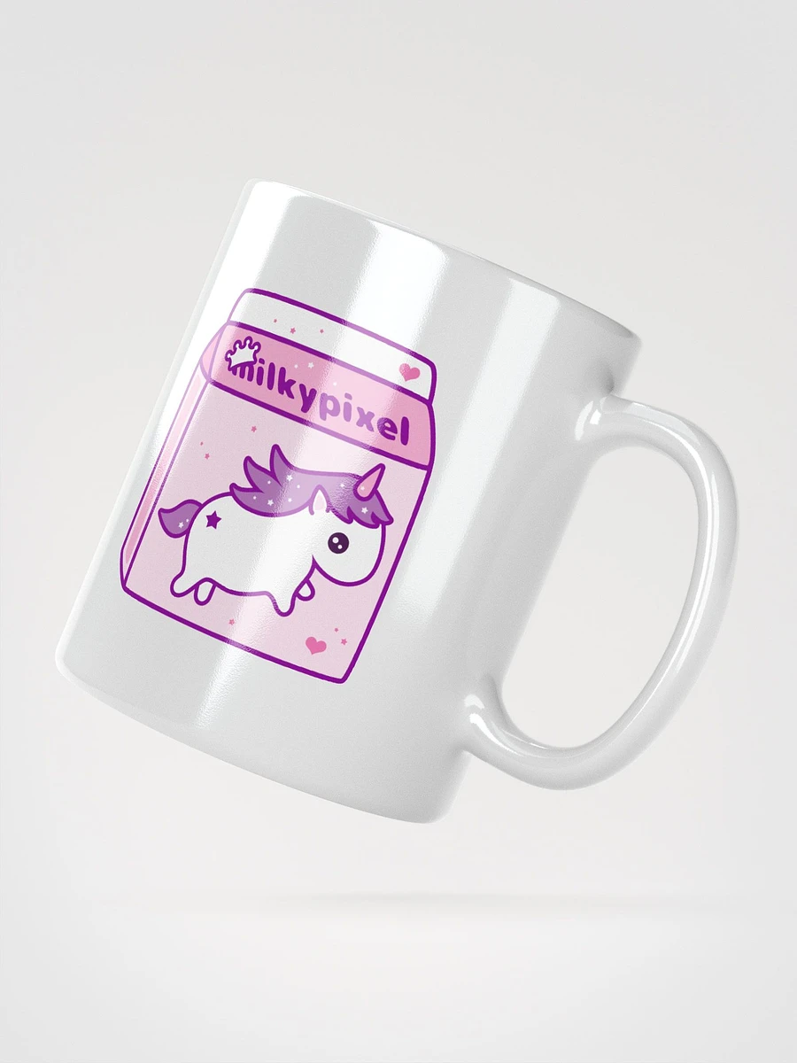 Milky Pixel Logo Glossy Enamel Mug product image (3)