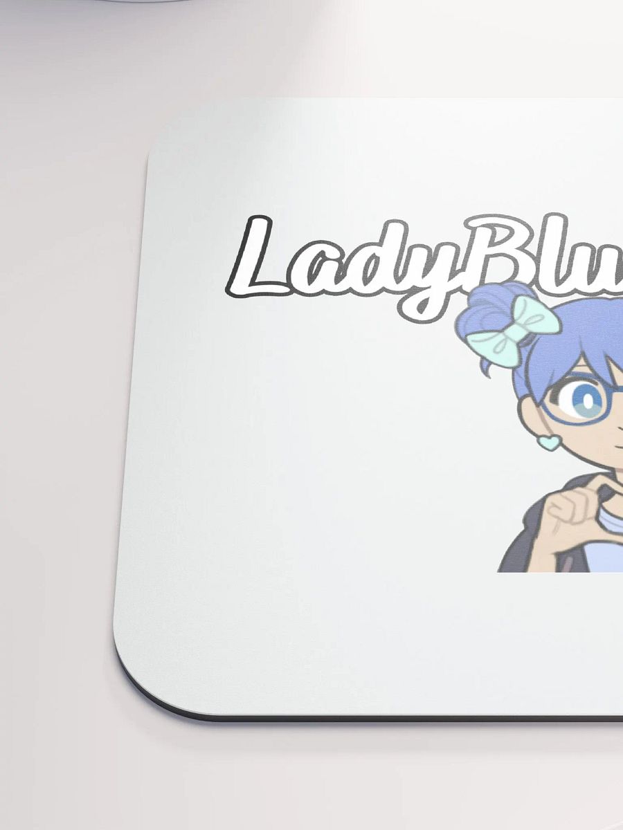 LadyBlueFirefly PNG Hand Heart Mouse Pad product image (6)
