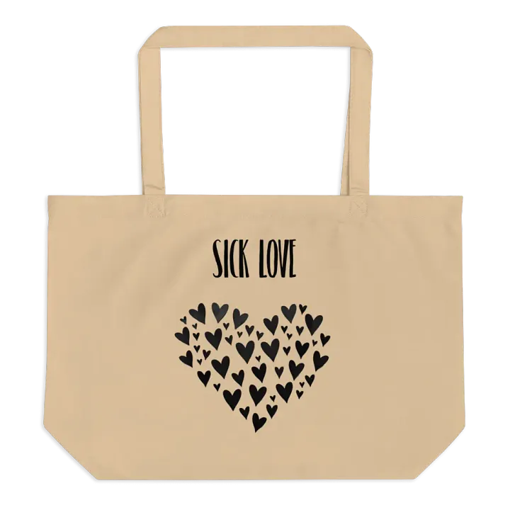 Dark Heart Organic Tote Bag product image (2)