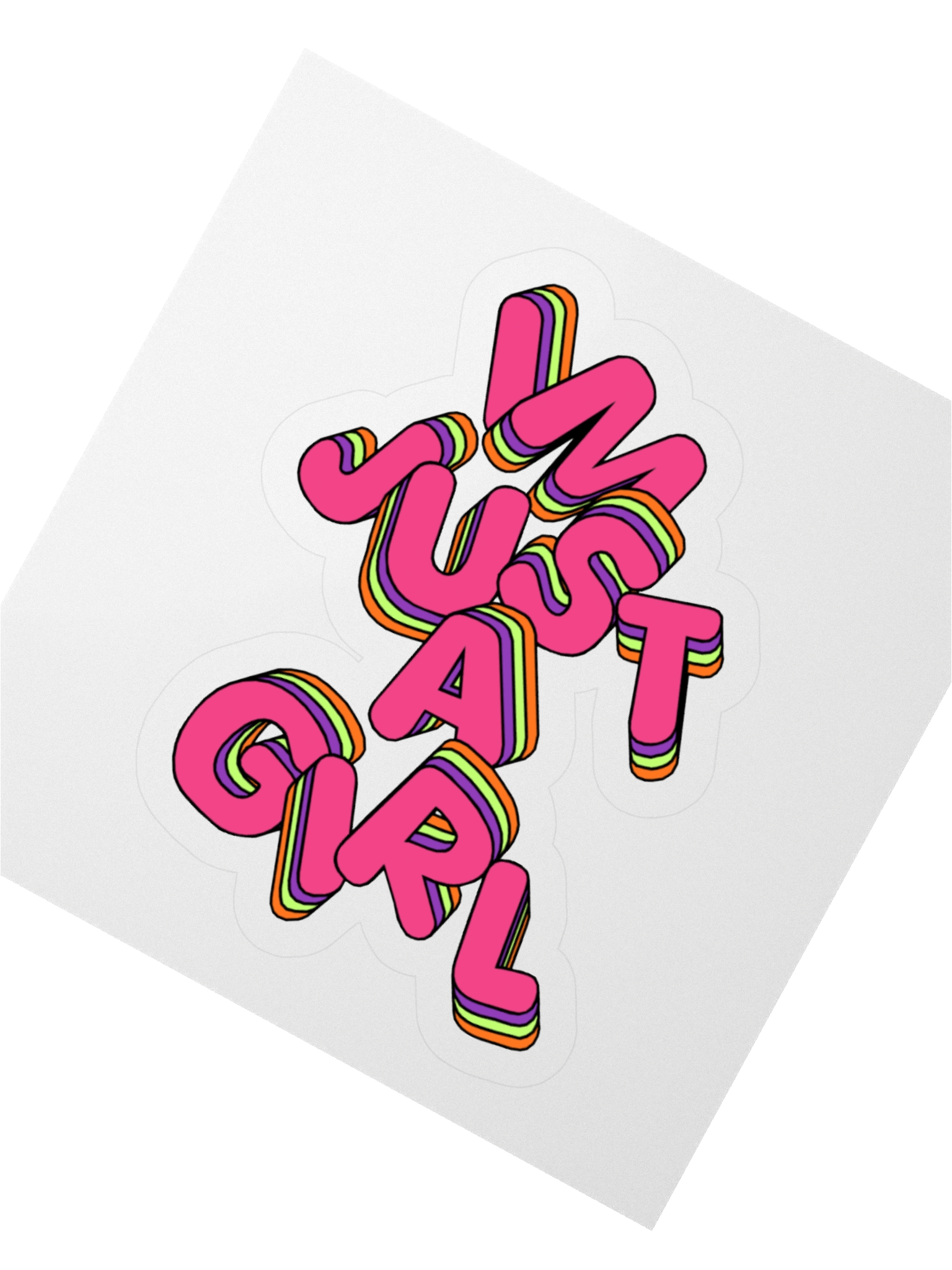"I'm just a girl" Sticker product image (6)