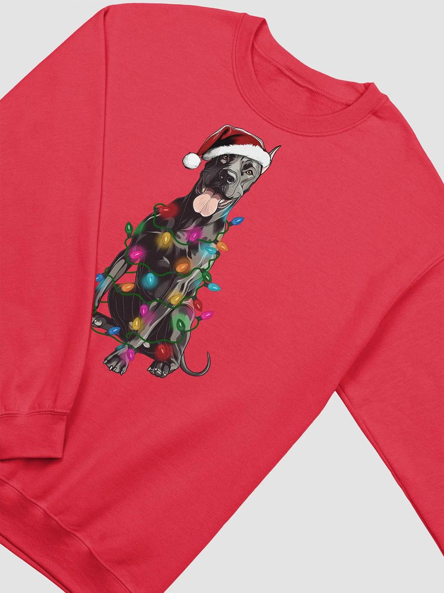 Funny Great Dane(Black, Cropped Ears) Christmas Sweatshirt product image (23)
