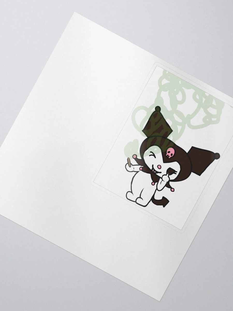 Kuromi Sanrio Smoking Sticker product image (2)