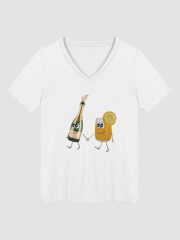 Mimosa Magic Champagne & Orange Juice V-Neck T-Shirt product image (1)