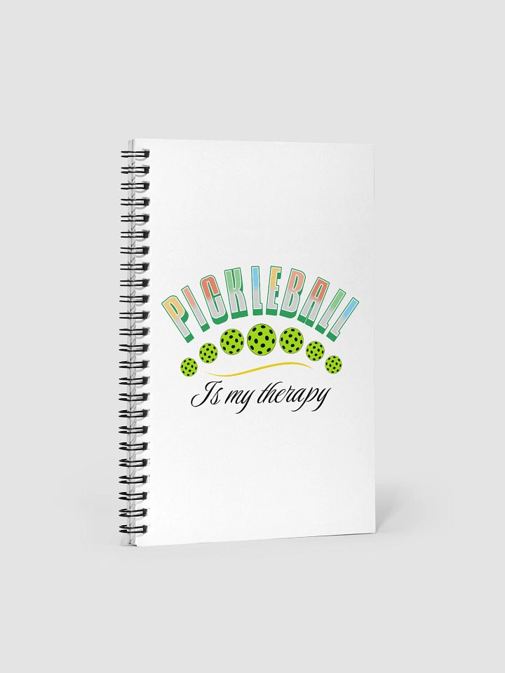 Pickleball Is My Therapy Spiral Notebook product image (2)