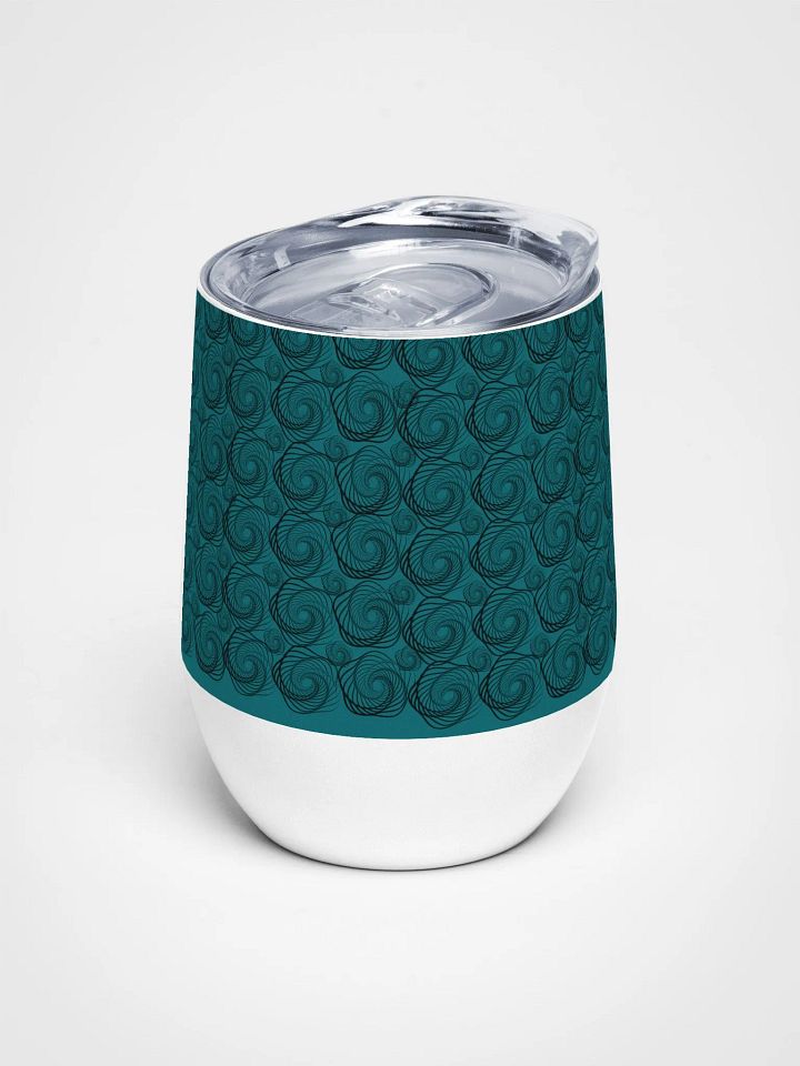 Teal Wine Tumbler sacred Geometry Wine Tumbler for dads men and friend Wine Tumbler product image (1)