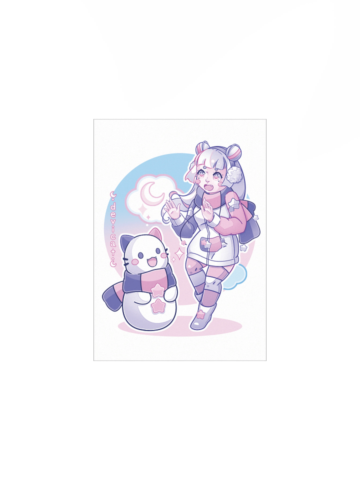 Print • CandiCat SnowGirl & SnowCat • 2025 product image (1)