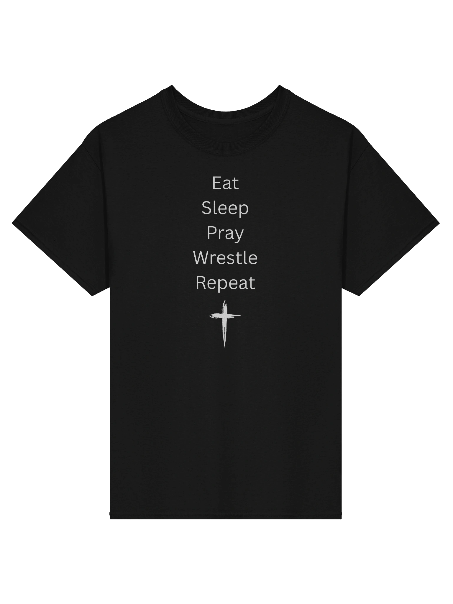 Eat Sleep Pray Wrestle Repeat T-Shirt product image (3)